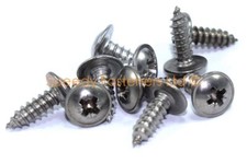 10x Honda Stainless Motorcycle Fairing Self Tapper Tappers Screws 4.2mm x 12mm