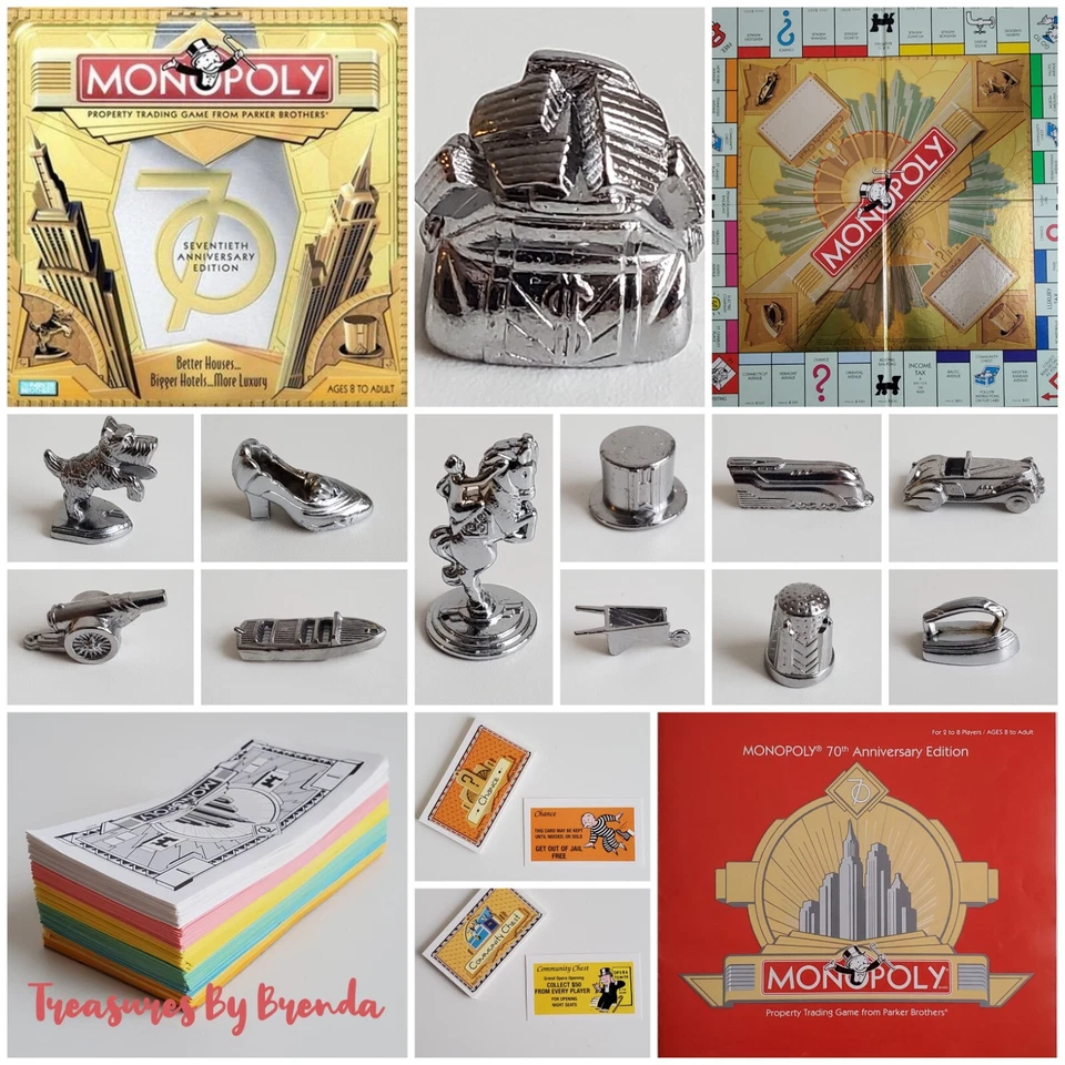 REPLACEMENT PIECES Monopoly Seventieth 70th Anniversary Edition Game - YOU PICK - Bild 1 von 1