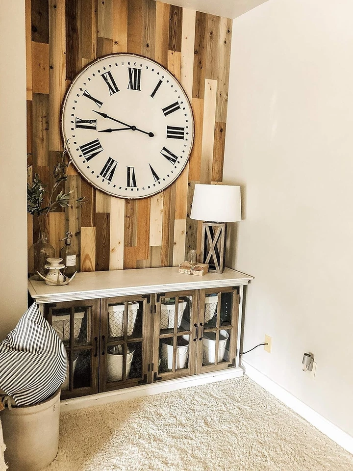 Rustic Reclaimed Wood Panels - 20 Sq. Ft. Peel and Stick Accent Wall Solution - Image 4 of 4