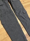 JACHS Men’s Charcoal Soft Flannel Cargo Pants / Sweatpants - Size 30 — photo 4