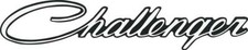 70-74 Dodge Challenger Trunk Lid Fender Quarter Panel Emblem W Adhesive Backing
