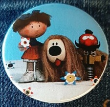 MAGIC ROUNDABOUT - Florence, Dougal & Zebedee - 38mm badge or magnet