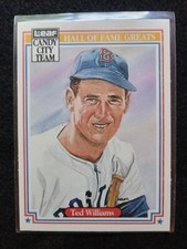 Ted Williams 1987 Leaf Candy City Team #H5 Boston Red Sox Baseball Card HOF