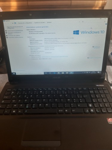 Ecran complet avec charnières pc portable ASUS X52D 15.6pouces Noir - Photo 13/15