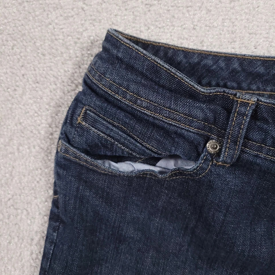 Chico's Platinum Jeans Women's 2 US Large 14 Mid-Rise Denim 34X27 Straight Leg - Image 4 of 4