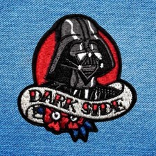 Patch Écusson NEUF Star Wars Dark Vador Dark Side Darth Vader Thermocollant (a)