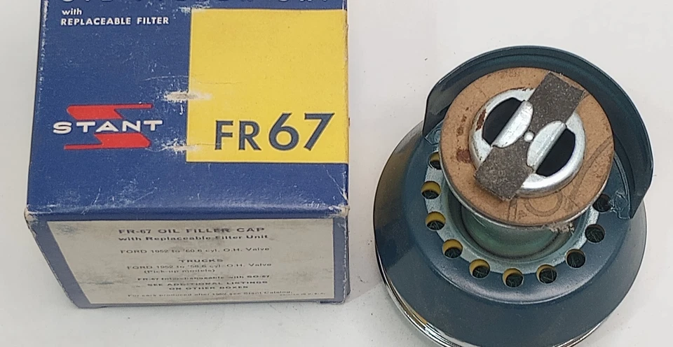 Stant FR-67 Oil Filler Cap 1952-1960 Ford F-Series Truck Car 6-Cyl NOS - Image 3 of 4