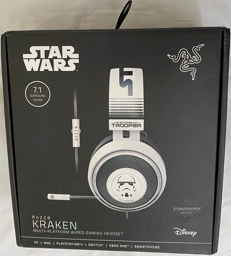 Razer Kraken Star Wars Storm Trooper Gaming Headset Special Edition White IOB