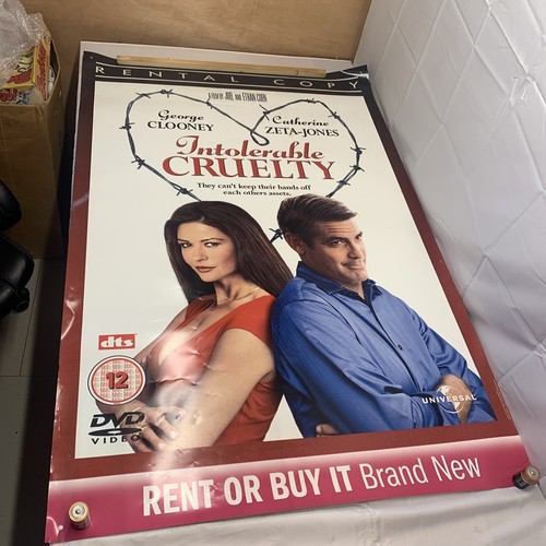Intolerable Cruelty Original UK Quad Movie Cinema Poster 2003 George Clooney - Picture 2 of 8
