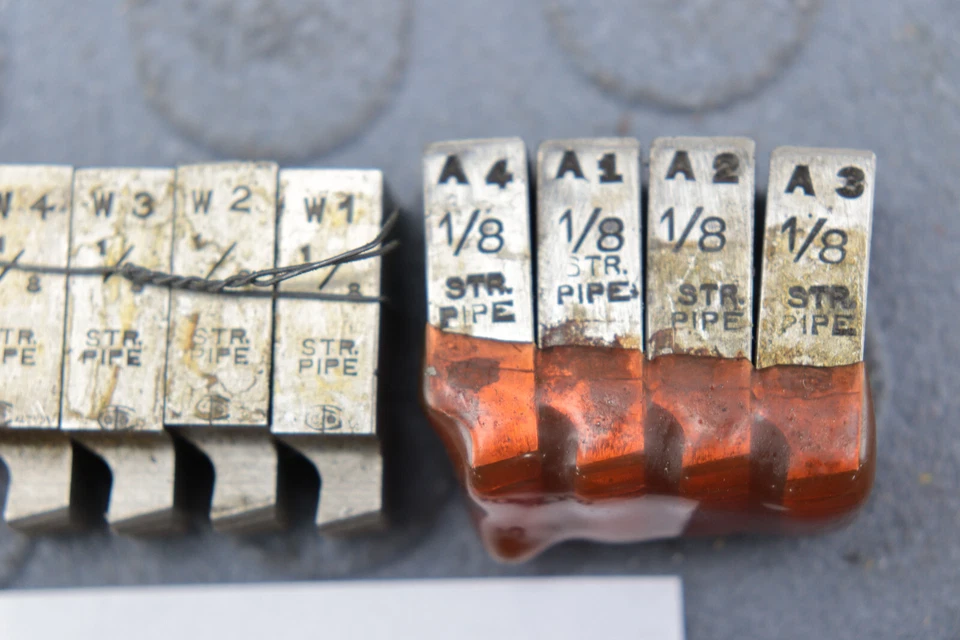 1/8 STR PIPE  GEOMETRIC THREADING DIES THREAD CHASERS 9/16-D LOC4140 - Image 2 of 4