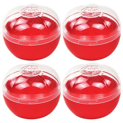  4 Pcs Small Food Containers with Lids Tomato-shaped Storage