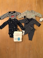 Carter's Infant Boys Clothing Lot of 8 5 New Size Preemie