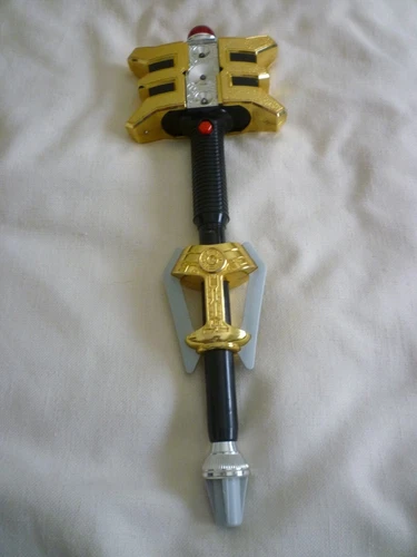 VTG Original 1996 Bandai Power Rangers Zeo Golden Power Staff Sounds/Lights Work
