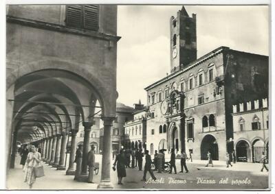 ASCOLI PICENO (009) - ASCOLI P. Piazza del Popolo - FG/Vg 1958