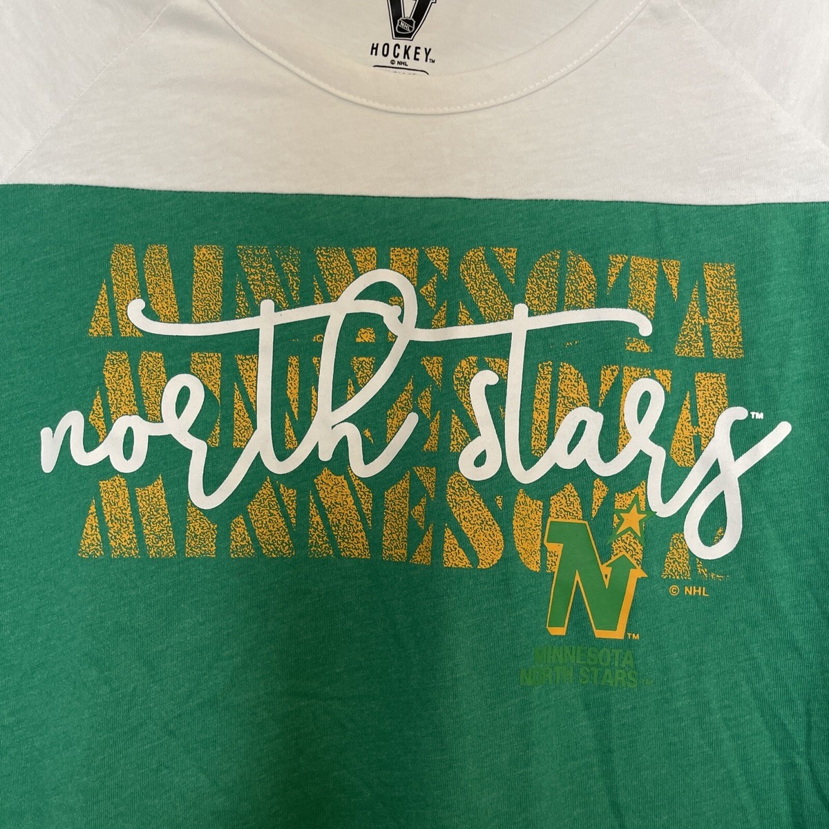 NHL Minnesota North Stars Women's Vintage Long Sleeve T-Shirt S