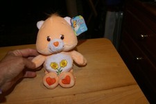 Care Bears Friend Friendship Bear 2002 Flowers Orange Plush Stuffed Animal Toy