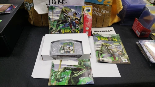 CIB TUROK DINOSAUR HUNTER NINTENDO 64 N64 VIDEO GAME COMPLETE IN BOX W PROTECTOR