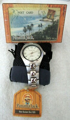 Men's Original Panama Jack Outdoor Beach Stainless Steel Watch-Brand New in Box!