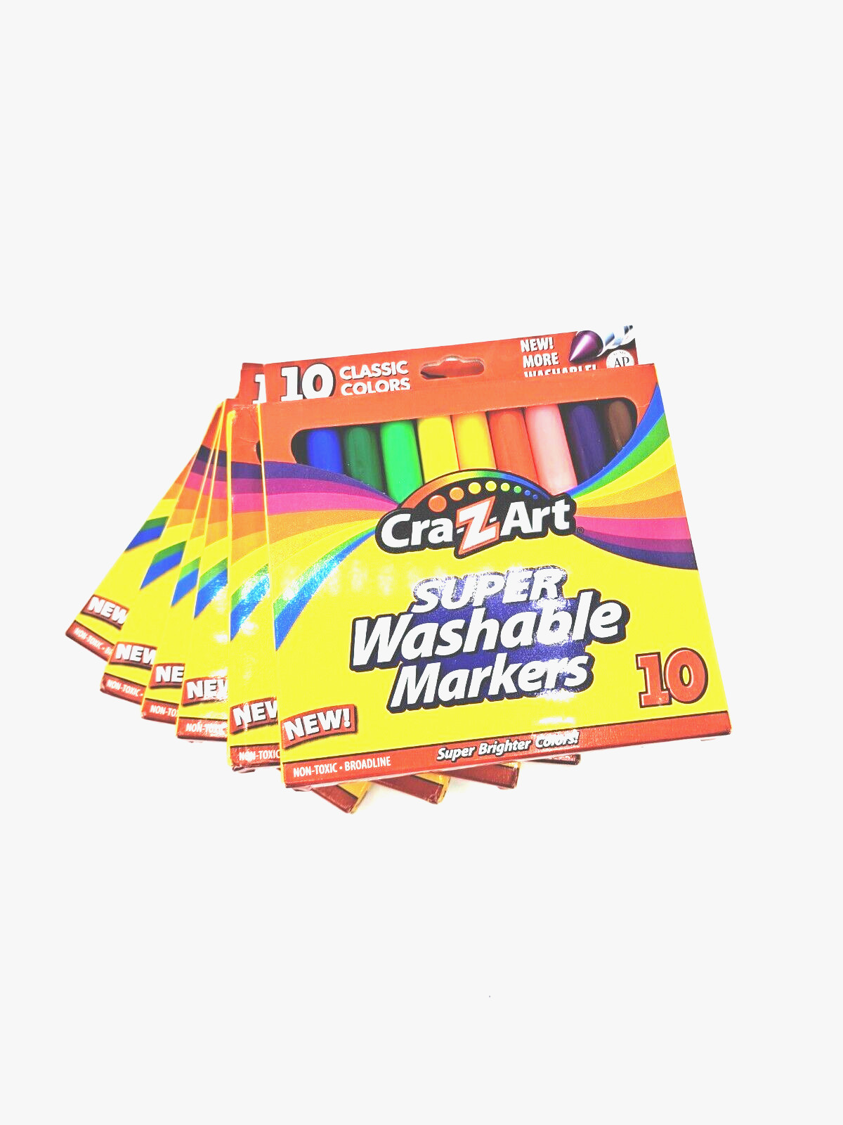 Marker Lot of 60 color Magic Marker Pens 6 (six) 10 count Pa