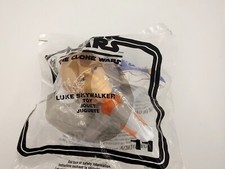 LUKE SKYWALKER Star Wars The Clone Wars 2008 McDonald's Happy Meal Toy SEALED 
