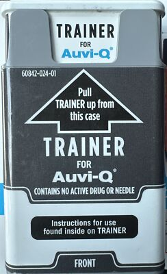 #ad #ad Auvi Q TRAINER NO ACTIVE PARTS No Active Drug Or Needle Practice Only Reusable $29.99