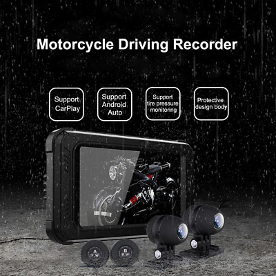 Motorcycle Navigator 5'' Touch Screen Wireless CarPlay Android Auto Screen PlaygS