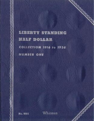 WHITMAN 9021 Coin Folder Walking Liberty Half Dollar 1916 thru1936 Book