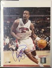 Detroit Pistons #30 Clifford Robinson Autographed 8x10 Color Action Photo