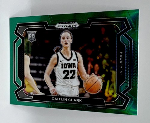 2024-25 Panini Prizm Draft Picks - Caitlin Clark #57 Green Prizm Variations (RC)