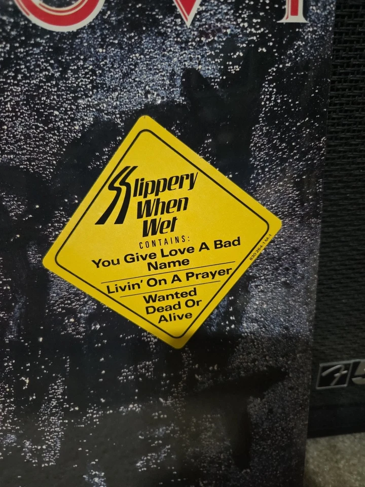 Bon Jovi Slippery When Wet Lp Vinyl OG 1986 1st Press W/Hype SEALED/NEW EX/M - Image 2 of 4