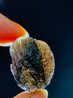 19G Saffordite-Rare Arizona glassy meteorite half transparent cintamani  30MM — photo 6