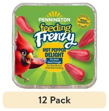  12 pack Pennington Feeding Frenzy Hot Pepper Delight No Melt Suet Dough Wild