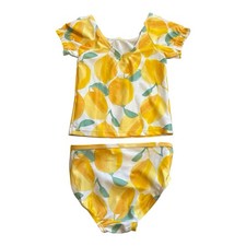 Carter&rsquo;s Baby Girl 2 Piece Swimsuit 12M Lemon Print Bikini Set