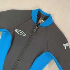 O'Neill Reactor Shorty Wetsuit Adult XS Black Blue Front Zip Surf Spring Suit