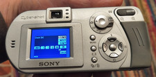 Sony Cyber-Shot DSC-P52 3.2MP Digital Camera MPEG Movie VX Silver No Charger/Bat
