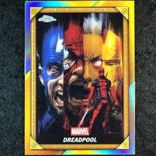 2025 Topps Chrome Deadpool DREADPOOL Comic Book Gold #CB-28