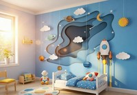 Raum Wand Wandbild Tapete 368X254 Cm 366X254Cm Riesig Kinder Schlafzimmer Dekor