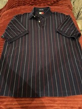 Vintage Y2K 90s Tommy Hilfiger Colorblock Horizontal Striped Polo Shirt Sz XL