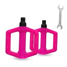 Kids Bike Pedal 1/2 inch Thread Universal Pedals Lightweight Non - Slip Pink