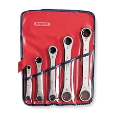 PROTO J1190A Box End Wrench Set,Fll Plsh,Stndrd,SAE 1AKR2