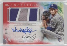 2019 Topps Inception Red 3/25 Heath Fillmyer #IAP-HF Patch Auto 4f5