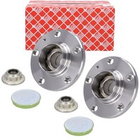 2X febi Radnabe FüR VW Golf 4 A3 8L1 TT 8N Leon 1M Octavia 1 Roomster Hinten