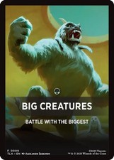 2025 Magic: The Gathering: TLA - Big Creatures Theme Card (#9, Token, Near Mint)