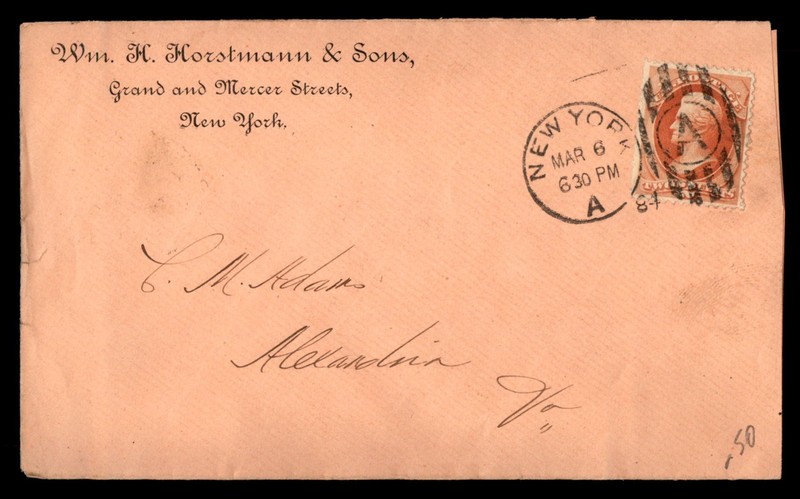 Mayfairstamps US 1881 Wm H Horstmann and Sons to VA Cover cca_17971