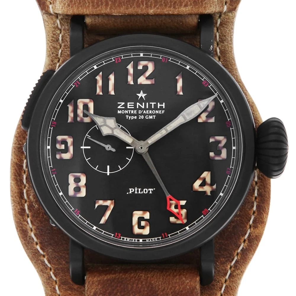 Zenith — ZENITH Pilot type 20 GMT 96.2431.693/21.C738 second hand mens
