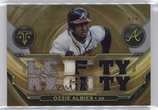 2019 Topps Triple Threads Relics Gold 6/9 Ozzie Albies #TTR-OA2 k4s