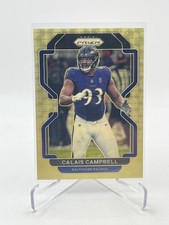 2021 PANINI PRIZM CALAIS CAMPBELL #284 GOLD VINYL PRIZM #D 5/5 SSP RAVENS