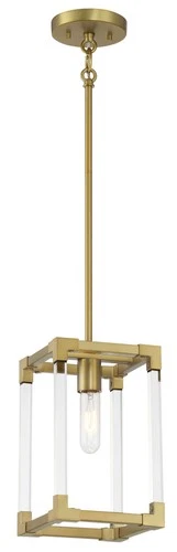 Minka Lavery 1456 Oro District 1 Light 7"W Vantage Mini Pendant - Brass - Picture 8 of 10