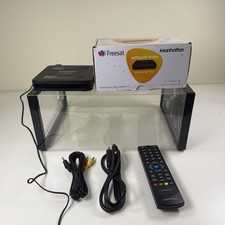 Manhattan SX Freesat HD Set Top Box Satellite Receiver - Black - With Remote