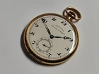 IWC ANTIQUE POCKET WATCH 18K SOLID GOLD TRIPLE SIGNED !!!